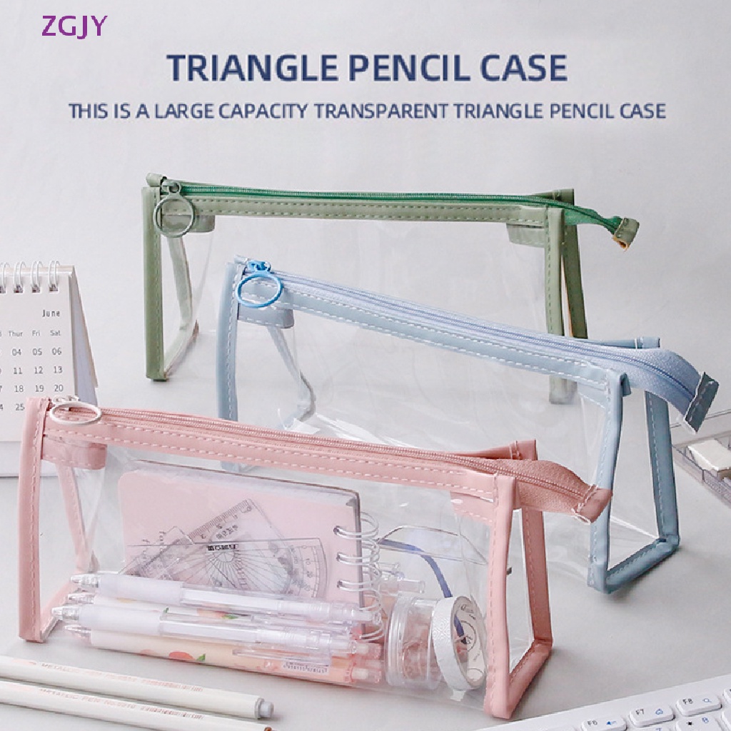 Túi Đựng Bút Bằng PVC Trong Suốt Chống Thấm Nước Dễ Thương Mới