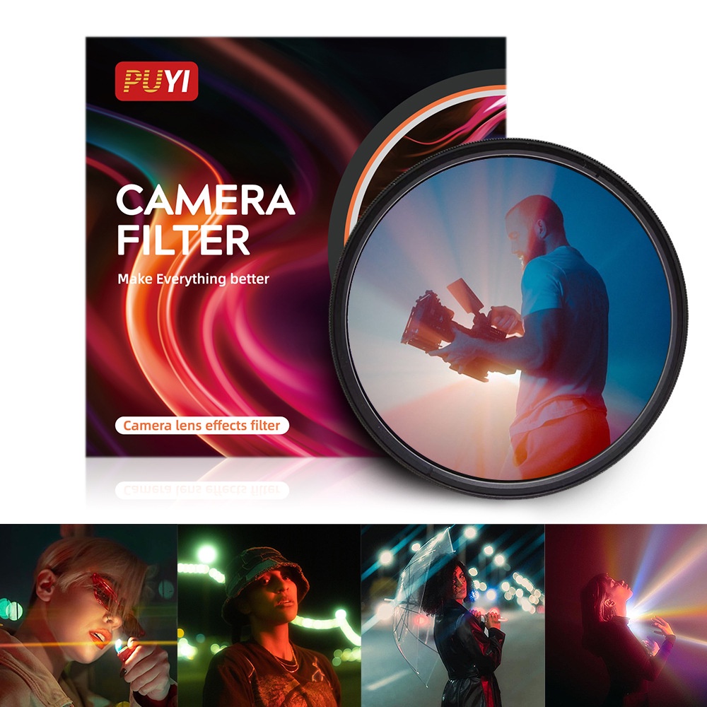 Kính Lọc Ánh Sáng Trắng Đen 77 72 67 82mm Cho Máy Ảnh