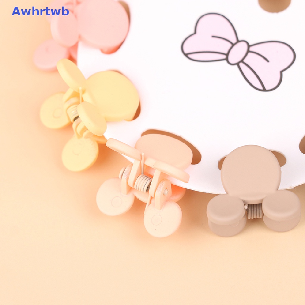 Set 10 Kẹp Tóc Càng Cua Nhỏ Hình Ngôi Sao / Bướm Màu Kẹo Ngọt Dễ Thương Cho Bé Gái Mới