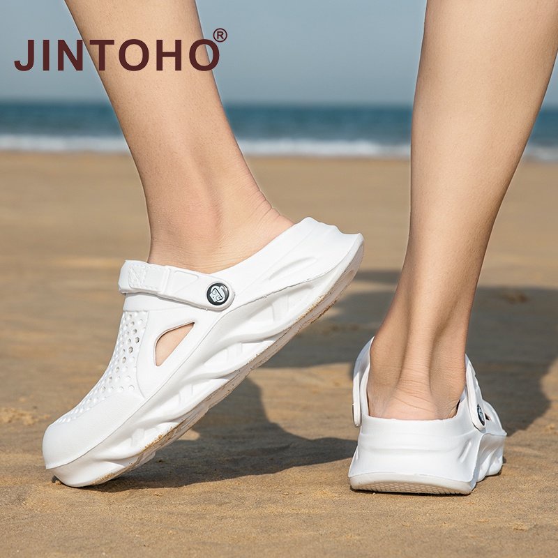 Jintoho Dép Đi Biển Hai Chiều Đế EVA Nhẹ Thoải Mái Màu Sắc Tươi Sáng Cho Nam