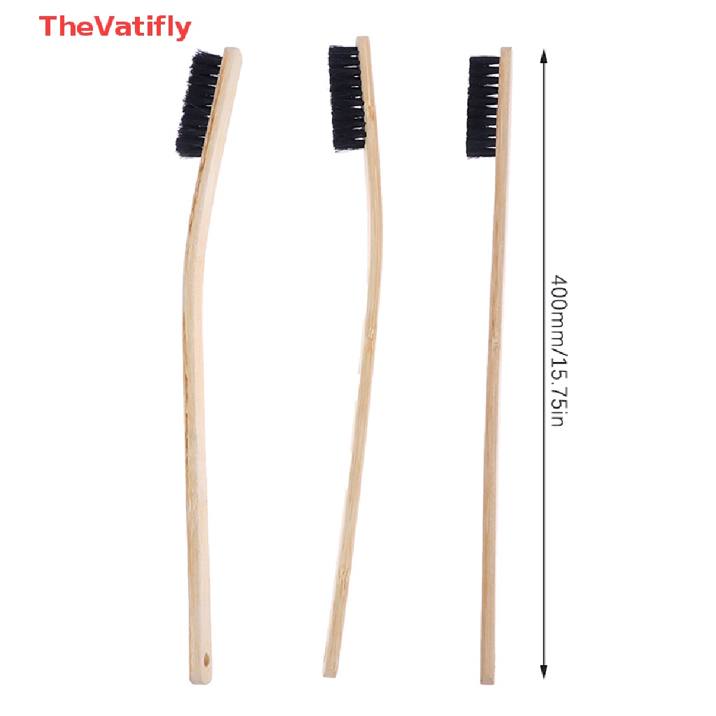 [Thevalifly] Bàn Chải Làm Sạch Vành Động Cơ Xe Hơi Và Trung Tâm Bằng Thép Có Tay Cầm Làm