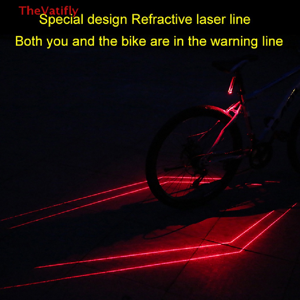Set 1 / 2 Đèn LED Cảnh Báo 5 Bóng 3 Chế Độ Gắn Đuôi Xe Đạp