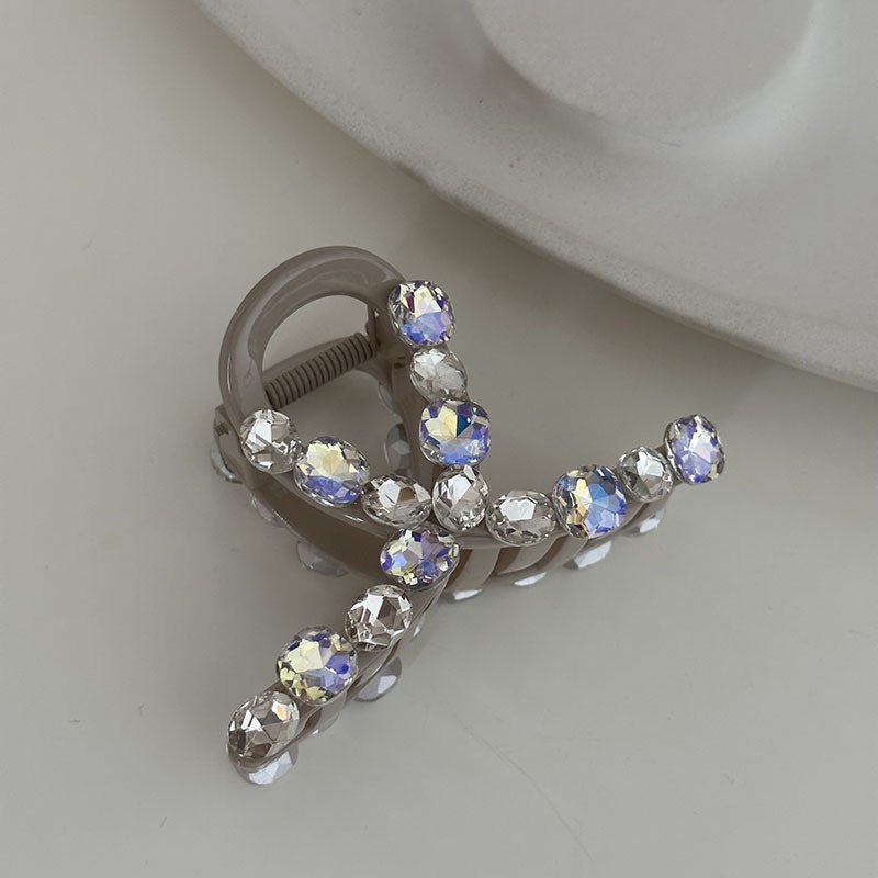 Kẹp Tóc Hình Cá Mập Đính Đá Phong Cách Retro Cho Nữ