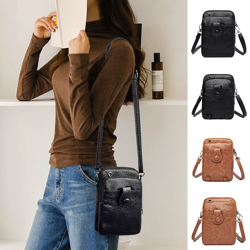 Túi Đeo Chéo Đựng Điện Thoại Phong Cách Retro