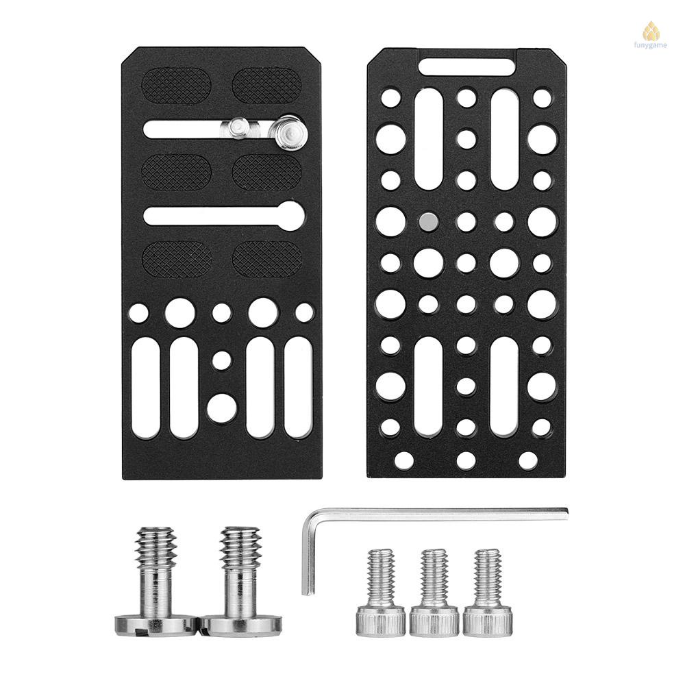Giá Đỡ Máy Ảnh Andoer Hình Chữ L Bằng Hợp Kim Nhôm Với Ốc Vít 1 / 4 &amp; 3 / 8 Inch Chuyên Dụng Cho Máy Ảnh DSLR