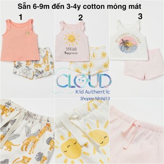 Set bộ cộc ba lỗ hm uk/sp size từ 6-9m đến 3-4y