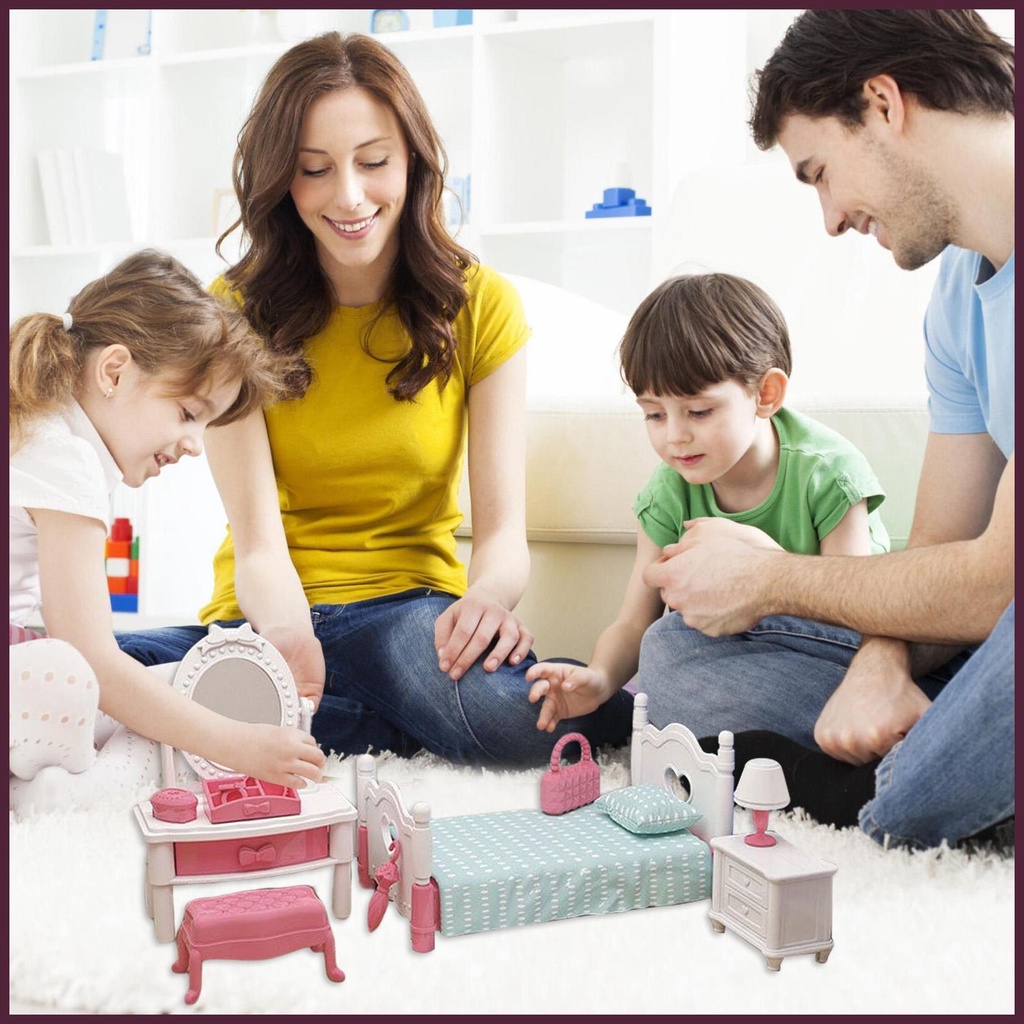 Bộ Đồ Chơi Nội Thất Trang Trí Nhà Búp Bê Tỉ Lệ 1: 32