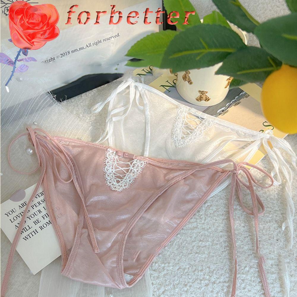 Quần Lót Satin Thoáng Khí Màu Sắc Đơn Giản Cho Nữ