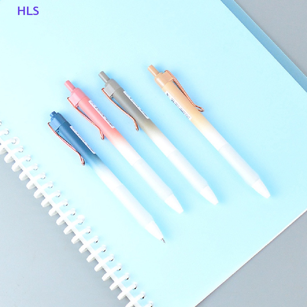 Set 4 Bút Mực Gel Đen Ngòi 0.5mm Có Thể Thu Gọn Tiện Dụng