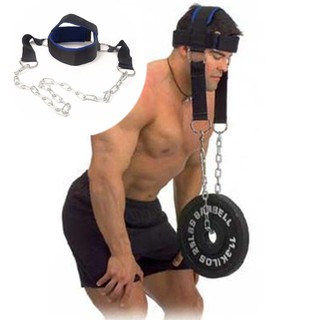 Weight Lifting Head Neck Harness Gym Workout Exercise Training Straps Belt