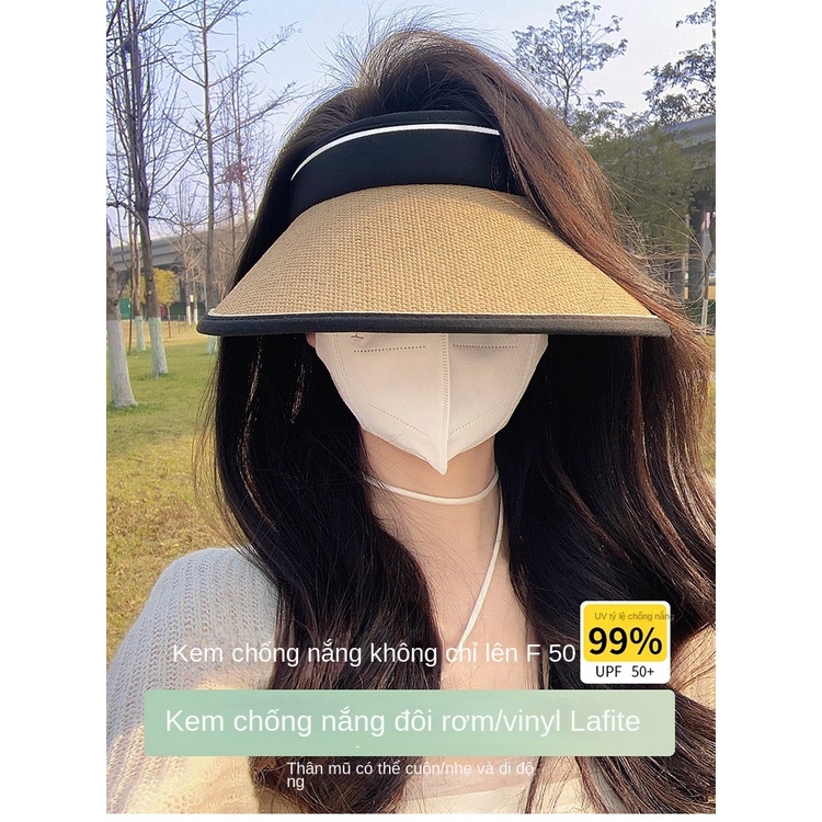 Mũ Chống Nắng Rộng Vành Có Thể Gấp Gọn Tiện Dụng Cho Nữ