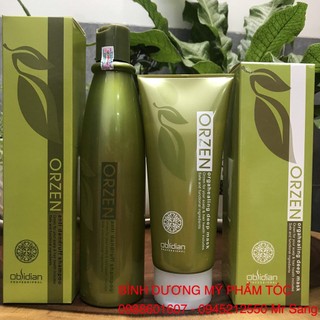 Combo Dầu gội hạn chế gàu vảy nến và ngăn rụng tóc Orzen Orgahealing Obsidian 320ml/200ml - 2026