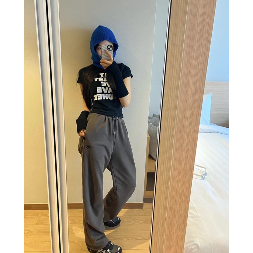 Youhee Hàng Có Sẵn Áo Thun Ngắn Tay In Chữ Phong Cách Niche Hàn Quốc Mỏng-Fit Slimmer Look