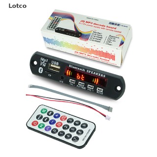 Lotco không dây bluetooth 5.0 9v-12v mp3 wma bảng giải mã âm thanh xe hơi usb tf fm đài phát thanh mô-đun màn hình màu máy nghe nhạc mp3 với điều khiển từ xa vn