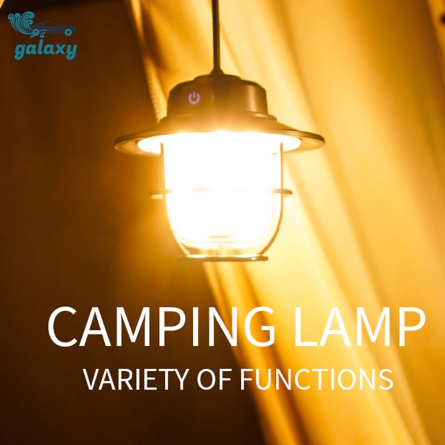 Galaxy Đèn Led Usb Phong Cách Retro Có Tay Cầm Tiện Dụng Mang Theo Du Lịch Cắm Trại