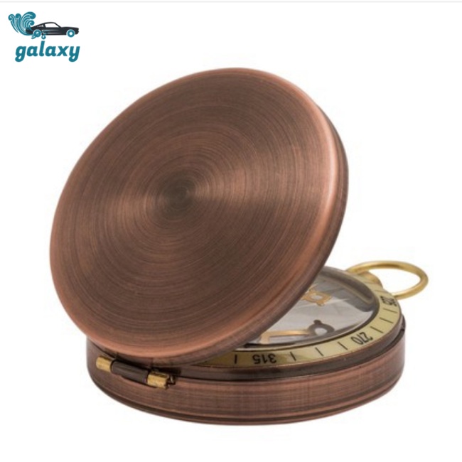 Galaxy La Bàn Đồng Hồ Bỏ Túi Nắp Lật Bằng Kim Loại Dùng Khi Đi Cắm Trại / Leo Núi Ngoài Trời