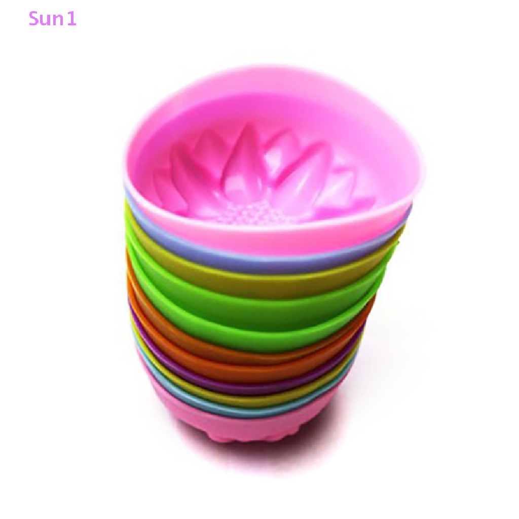 Set 5 Khuôn Silicone Làm Bánh / Sô Cô La Hình Hoa Hướng Dương 5cm Sun1 >