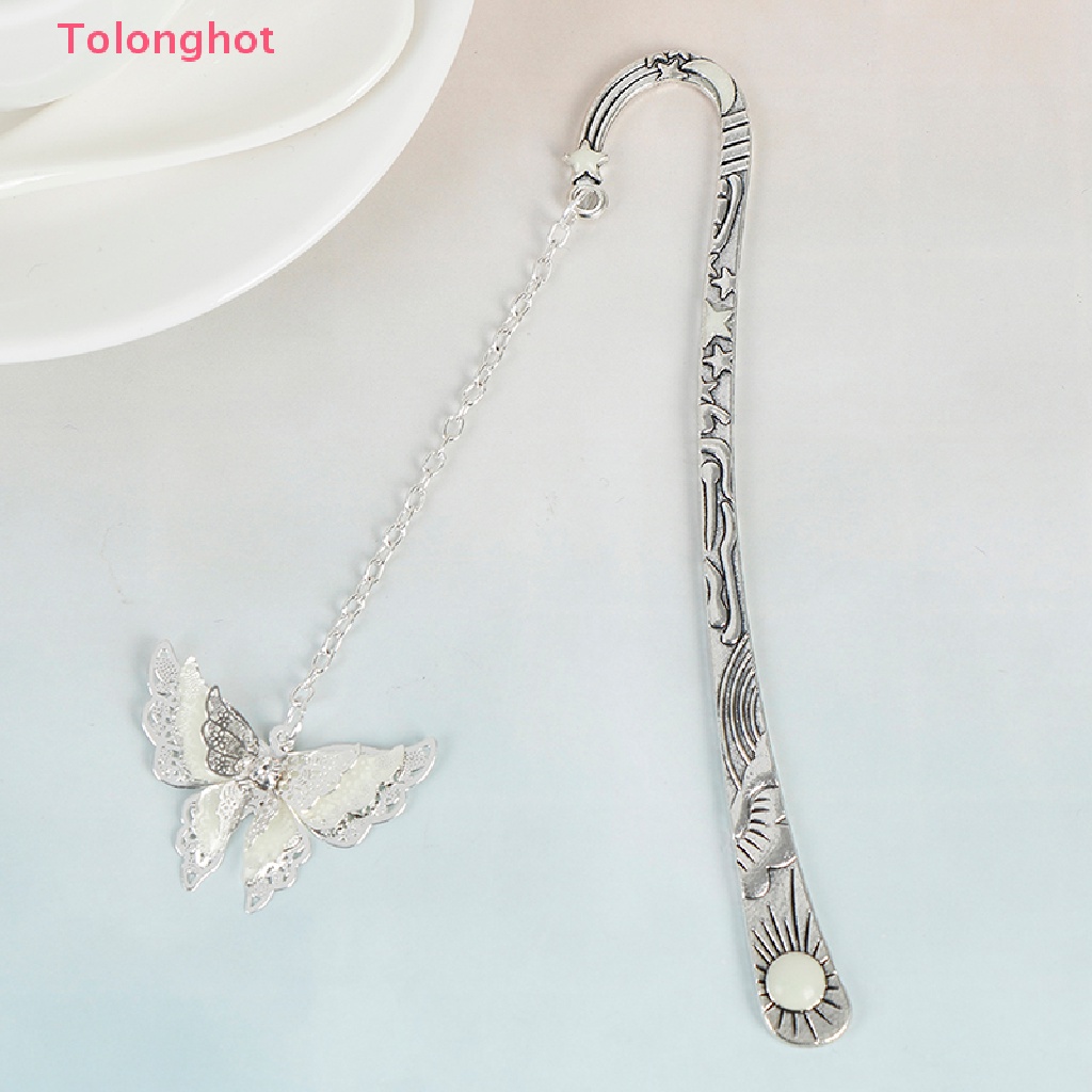 Tolonghot &gt; Thẻ Đánh Dấu Trang Sách Hình Bướm Phát Quang Ban Đêm Tốt
