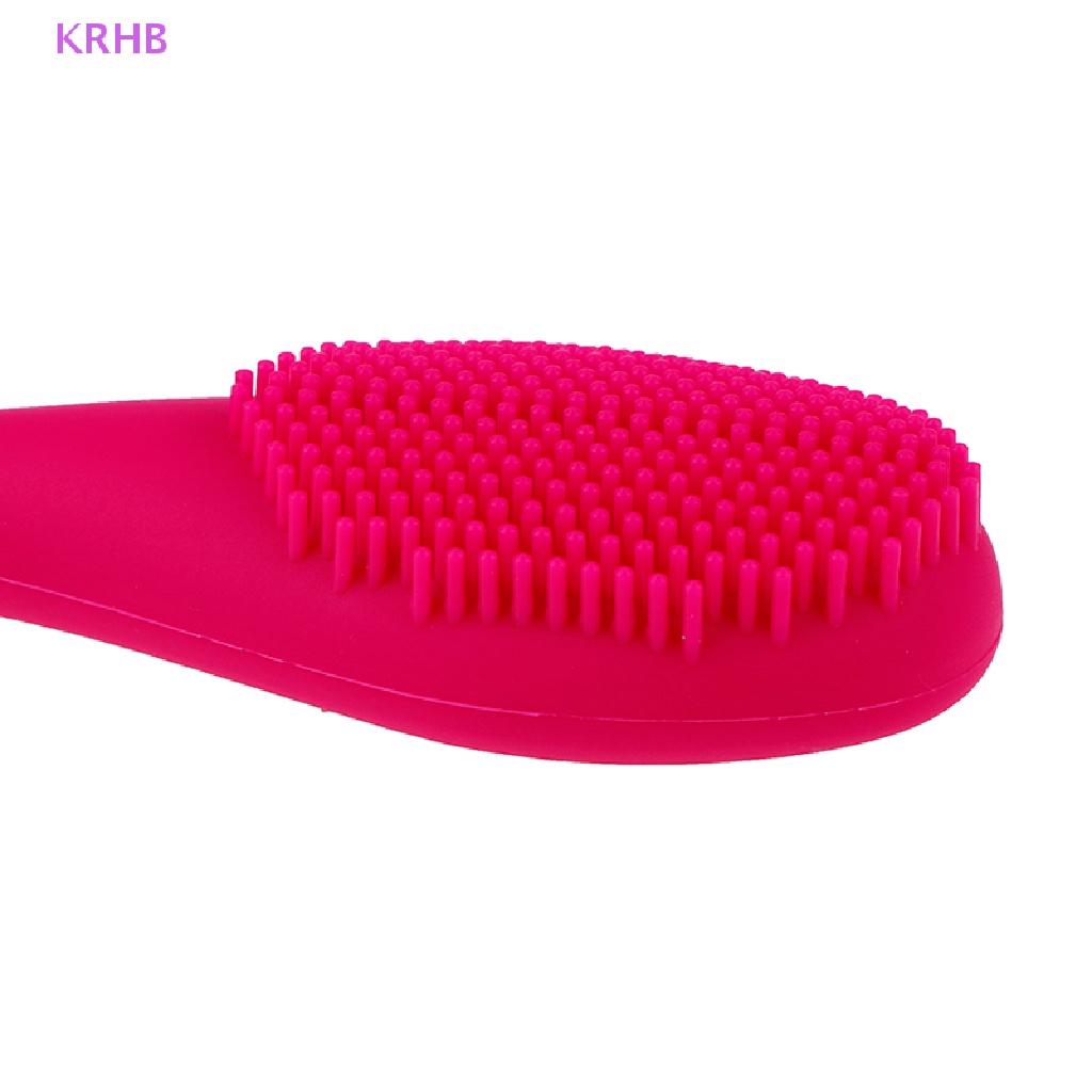 Bàn Chải Silicone Rửa Mặt Mát Xa Tẩy Tế Bào Chết KRHB Áo Thun Thiết Kế Mới Năng Động Thời Trang