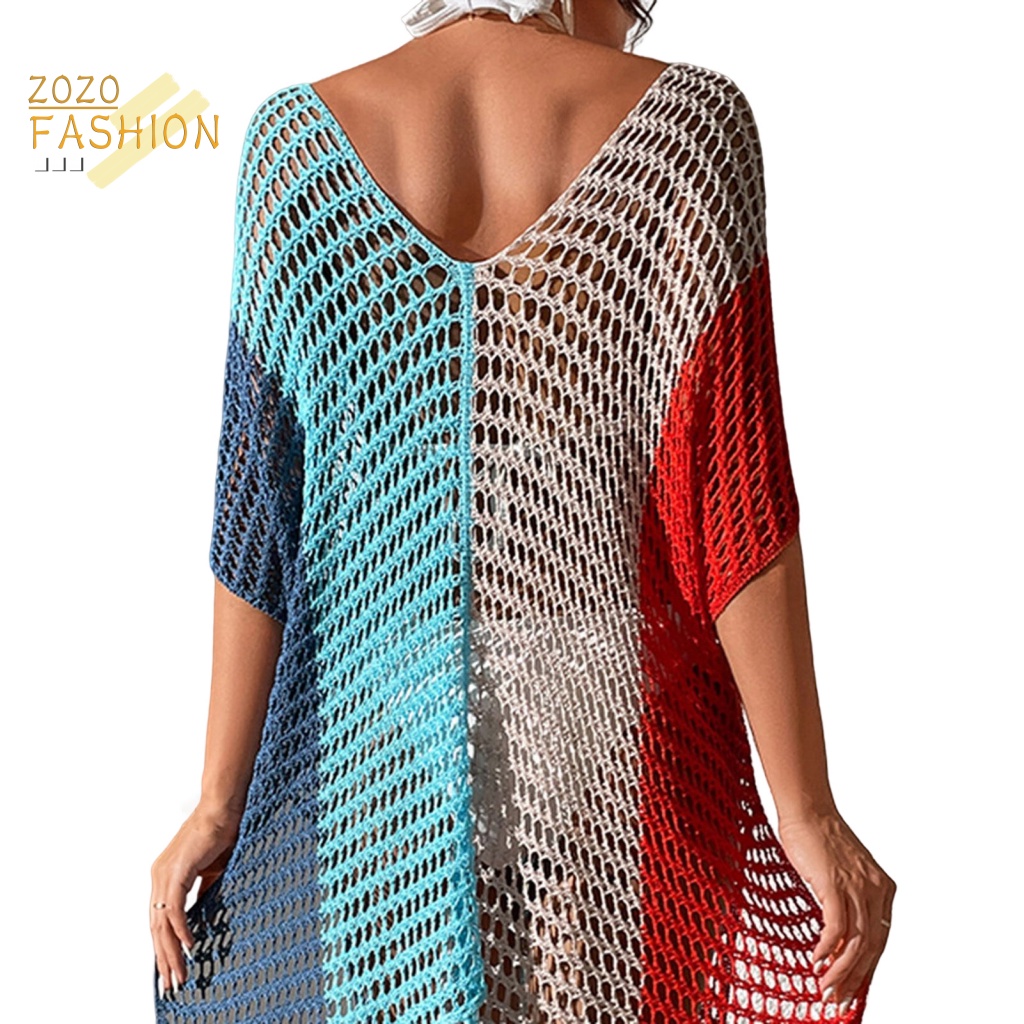 Áo Khoác Ngoài Bikini Tay Lỡ Phối Tua Rua Quyến Rũ Cho Nữ