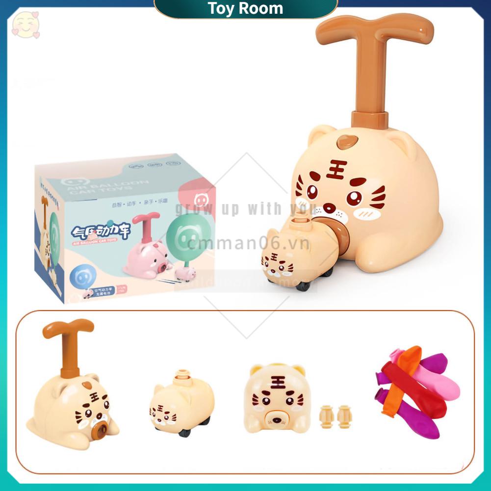 ToyRoom Balloon Powered Launcher Đồ chơi Giáo dục Phim hoạt hình Khí động lực học Lực quán tính Tay đua ô tô cho Bé trai gái Trẻ em