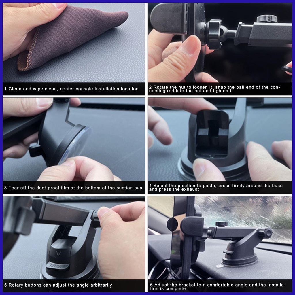 Giá Đỡ Điện Thoại Xoay 360 Độ Thông Dụng Cho Xe Hơi