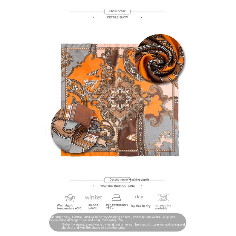 Khăn Quàng Cổ Lụa Vuông 23 Kiểu Dáng Sang Trọng 90 * 90cm