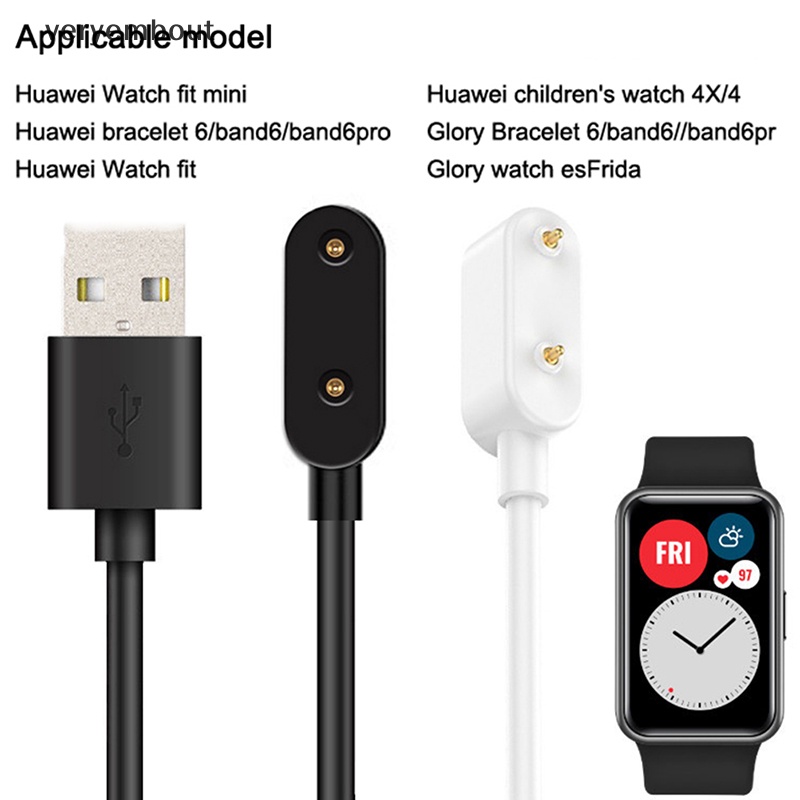 Dây Cáp Sạc USB 2pin Chuyên Dụng Cho Đồng Hồ Thông Minh Honor Watch ES Huawei Band 7 / Honor Band 6 / 6 Pro Mini