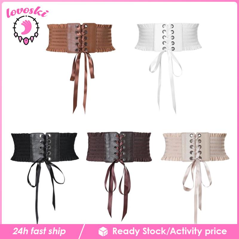 Thắt Lưng Mỏng Màu Đen Phối Tua Rua Thời Trang Cho Nữ