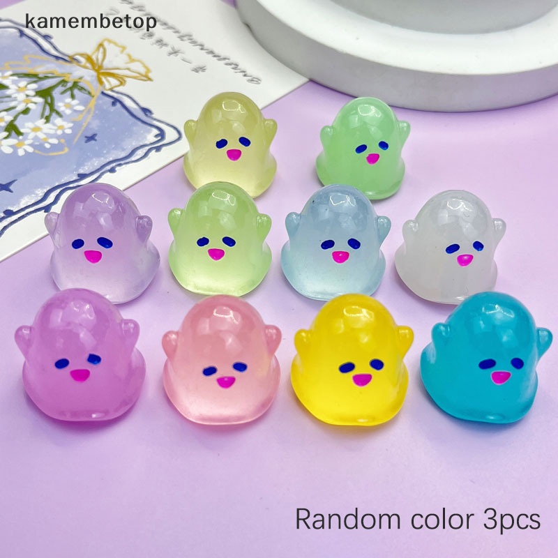 Bộ 3 Phụ Kiện Trang Trí Ốp Điện Thoại Hình Phong Cảnh Ma Dạ Quang DIY