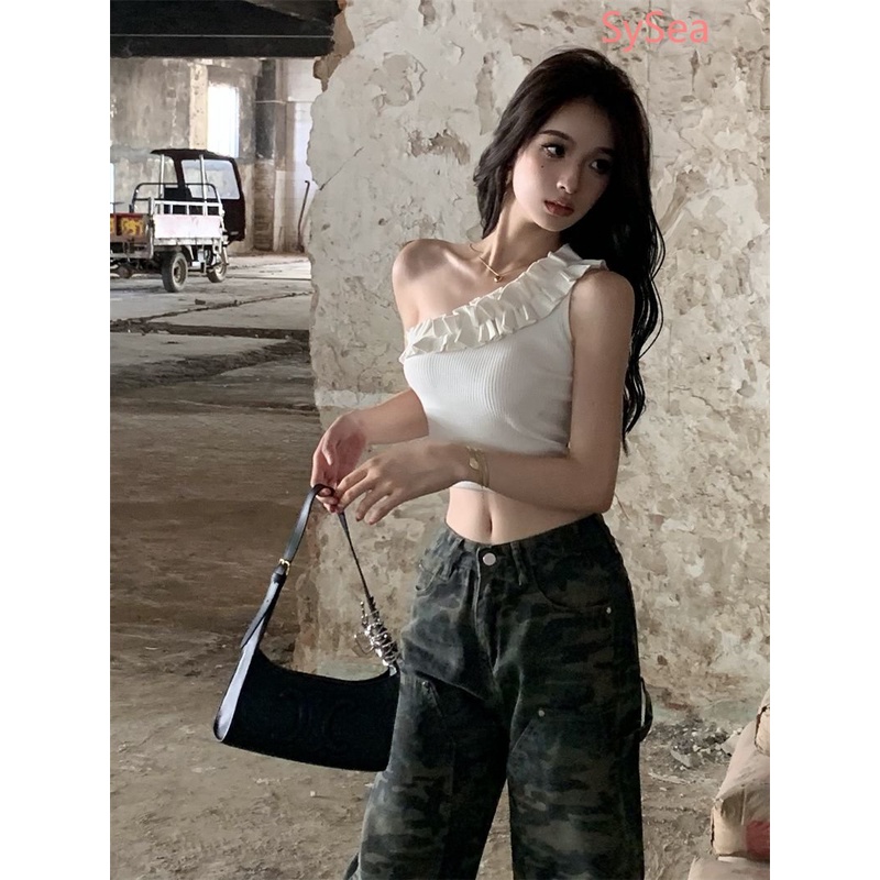 Áo Hai Dây Phối Ren Quyến Rũ Thời Trang Mùa Hè Cho Nữ