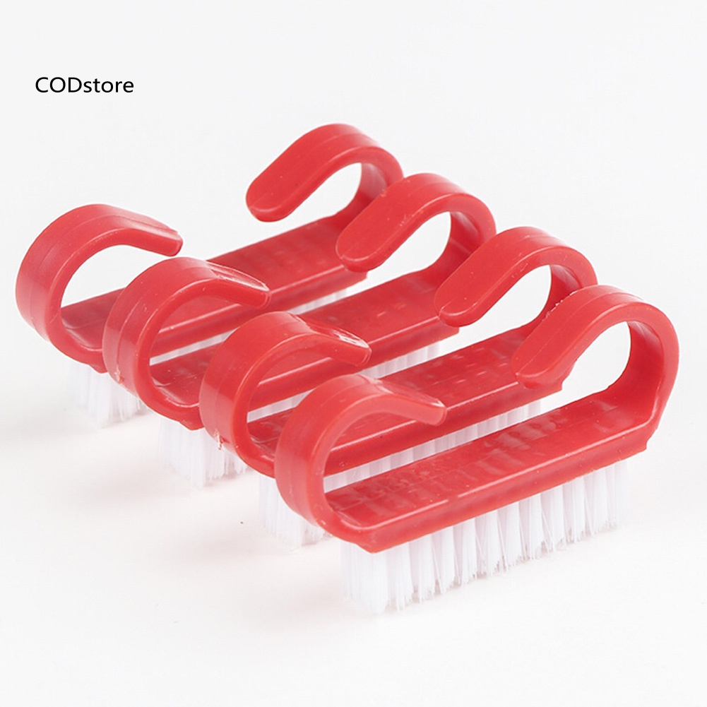 Cọ Nhựa KDC Hình Sừng Nhỏ Làm Sạch Bụi Cho Móng Tay