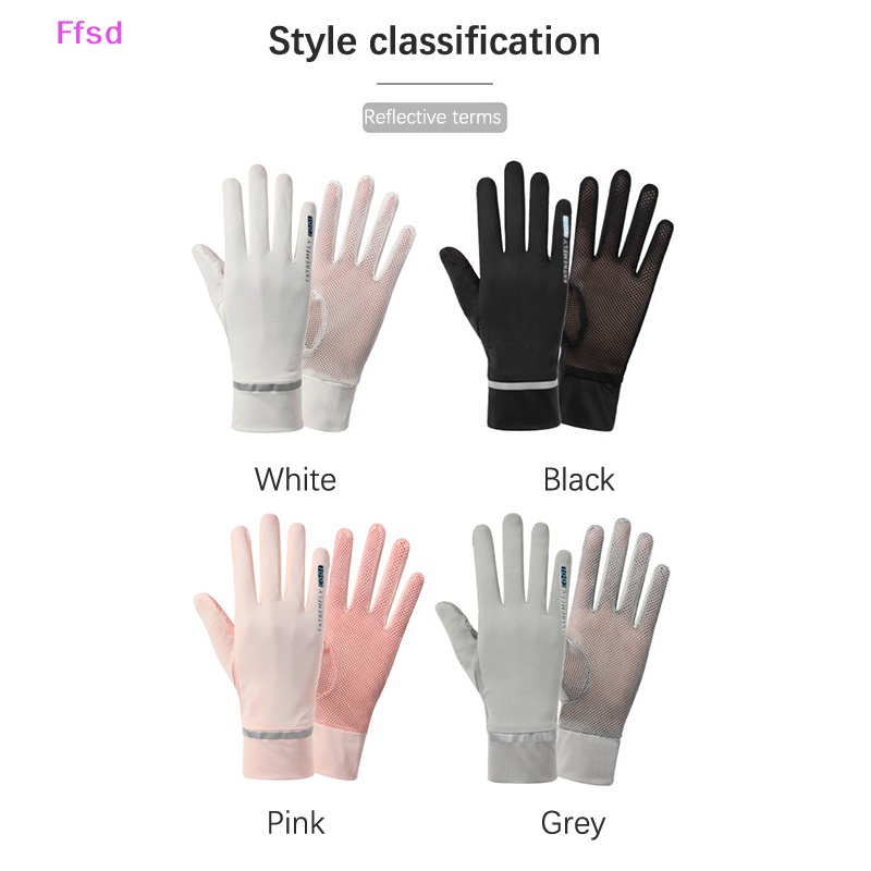 Găng Tay Lưới Lụa Lạnh Mỏng Chống Tia UV Thời Trang Mùa Hè Cho Nữ