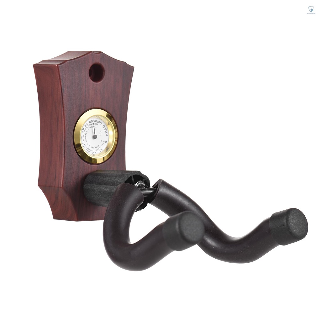 Giá Đỡ Gắn Tường 2 Trong 1 Có Đồng Hồ Đo Độ Ẩm Và Nhiệt Độ Cho Guitar Ukulele Mandolin