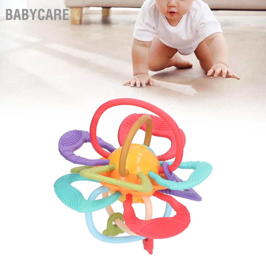 Babycare Có hàng sẵn Bé Mọc Răng Đồ Chơi Trẻ Em Sơ Sinh Tay Bắt Bóng Giáo Dục Sớm Làm Dịu Giác Quan