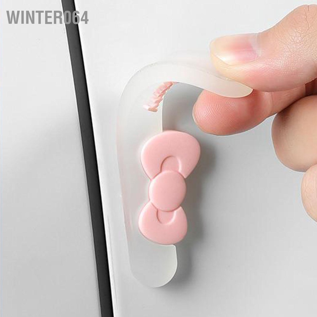 Winter064 4 Tay Nắm Cửa Ô Tô Bọc Silicone Cầm Ngoài Trang Trí Miếng Dán Bảo Vệ Cho Gương Chiếu Hậu