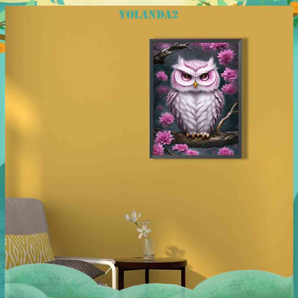 Tranh Đính Đá Kim Cương Toàn Bộ 5D DIY Hình Vẽ Con Cú