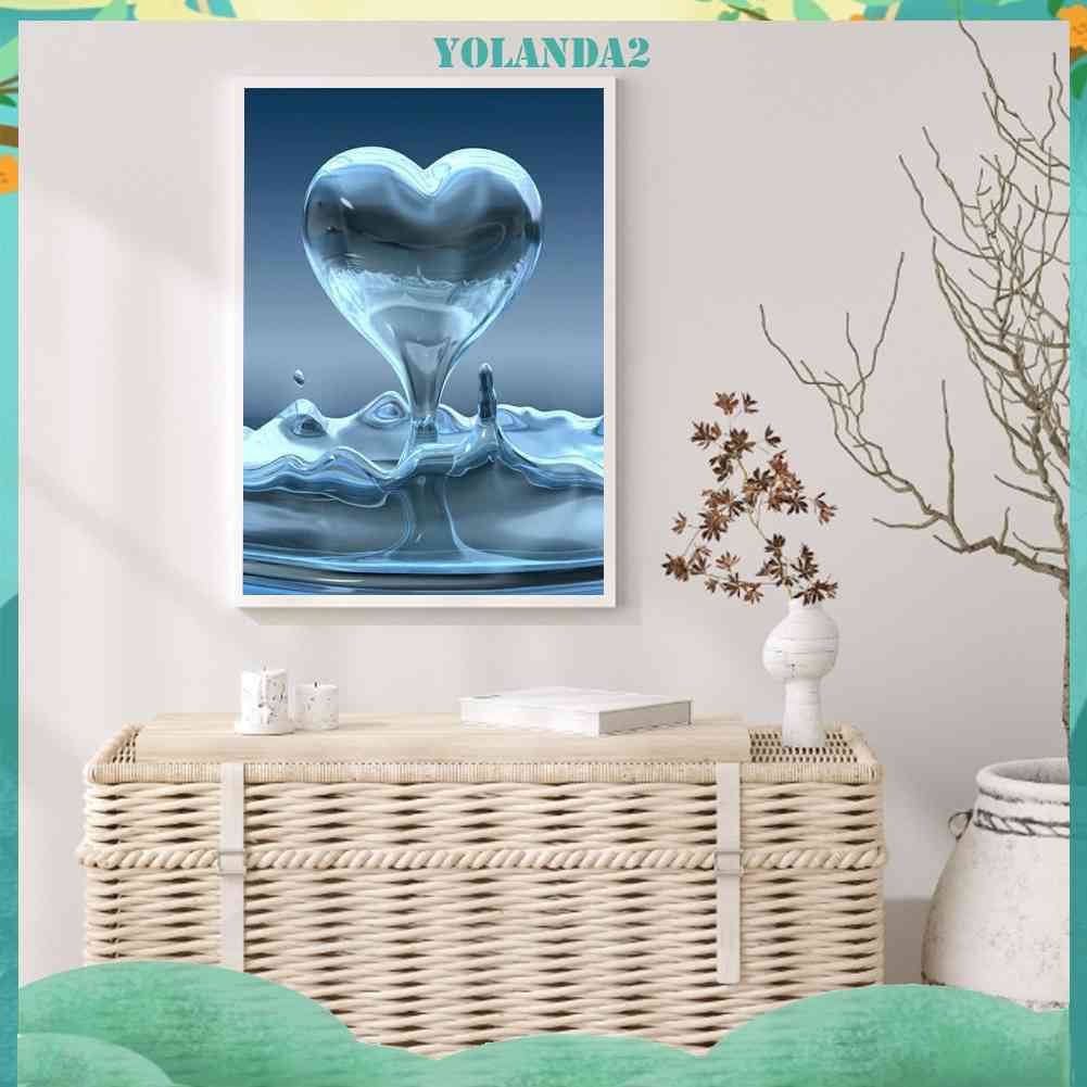 Tranh Đính Đá Kim Cương Toàn Bộ 5D DIY Hình Giọt Nước