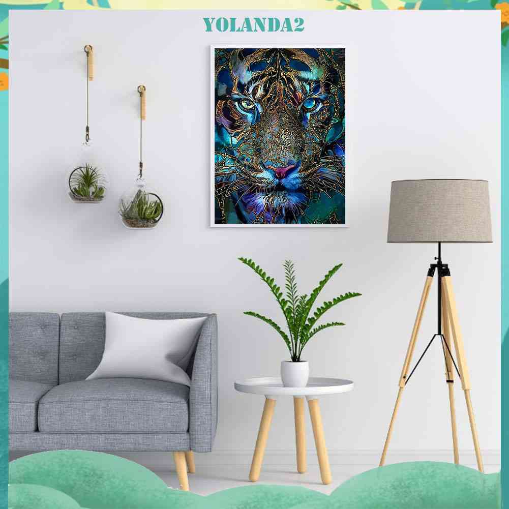 Tranh Đính Đá Kim Cương Toàn Bộ 5D DIY Hình Vẽ Hổ