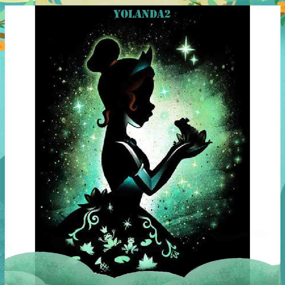 Tranh Đính Đá Kim Cương Toàn Bộ 5D DIY Hình Vẽ Công Chúa