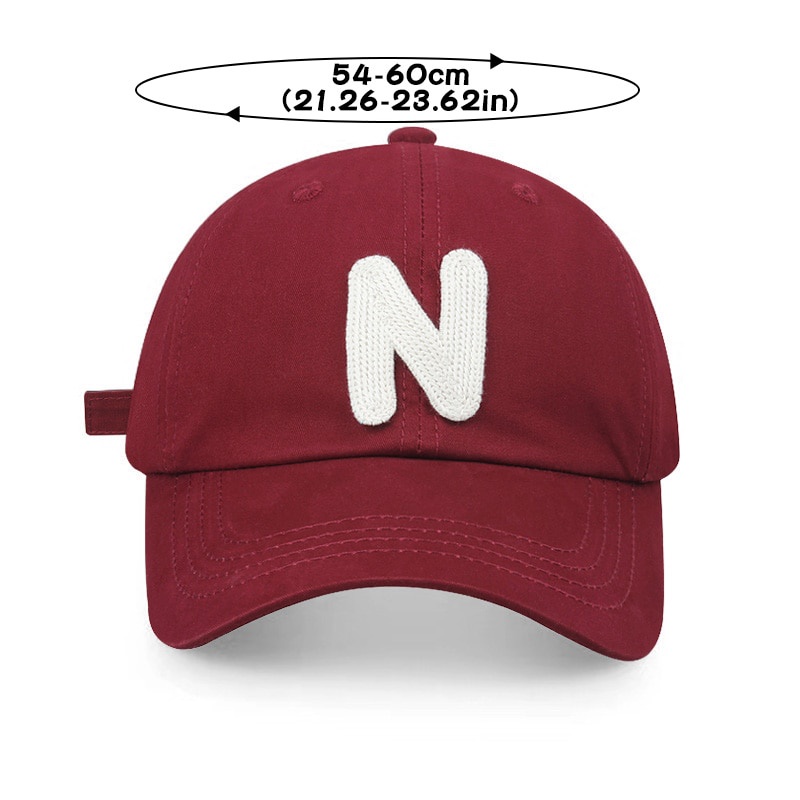 Nón Lưỡi Trai Cotton Thời Trang Hip Hop Màu Trơn Có Thể Điều Chỉnh Kích Cỡ y2k