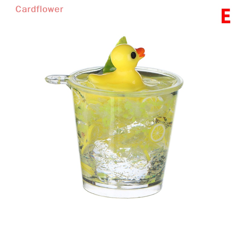 1 Đồ trang trí Ly Nước Đá Mini Màu Dạ Quang Trang Trí Nhà Búp Bê Mới