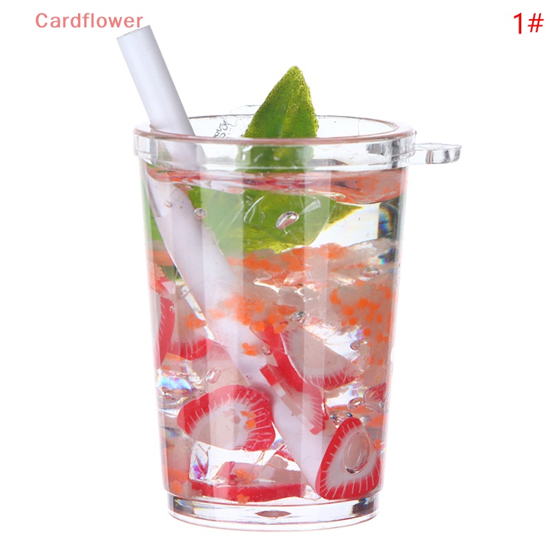 1 Đồ trang trí Ly Nước Đá Mini Màu Dạ Quang Trang Trí Nhà Búp Bê Mới