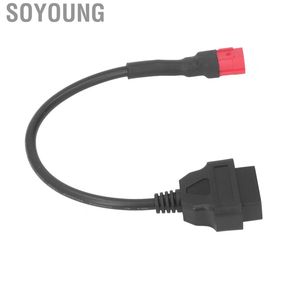 Soyoung OBD2 Diagnostic Cable  Long Lasting 6 Pin To 16 Pin Plug and Play Heat Resistant Diagnostics  Cable Rubber  for Vehicles