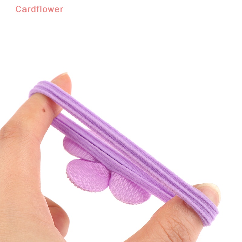 Bộ 6 Dây Cột Tóc Cao Su Co Dãn Đính Nơ Thời Trang Mới Cho Bé Gái