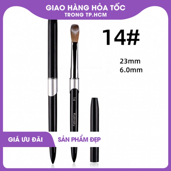 Cọ đắp bột lông chồn số 14/16/18 Kolinsky chính hãng cao cấp