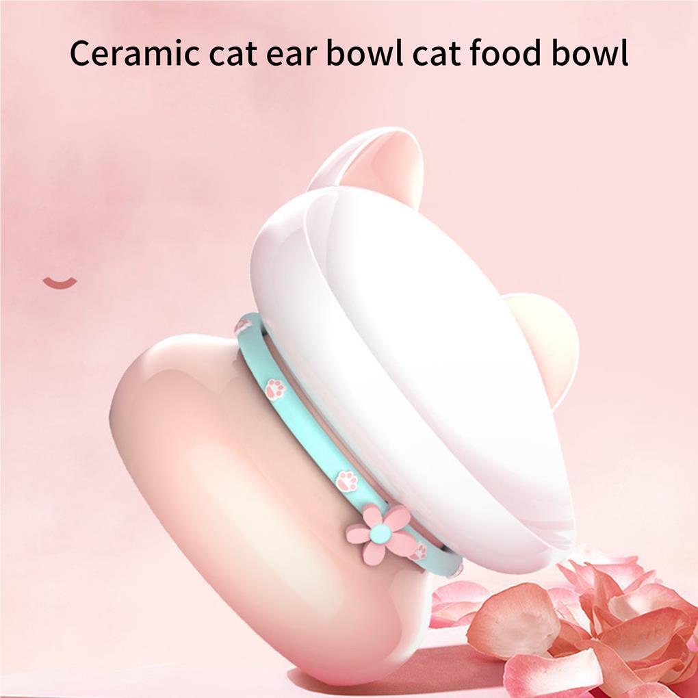 Bát Ăn Bằng Gốm Sứ Chống Trượt Dễ Thương An Toàn Dành Cho Thú Cưng