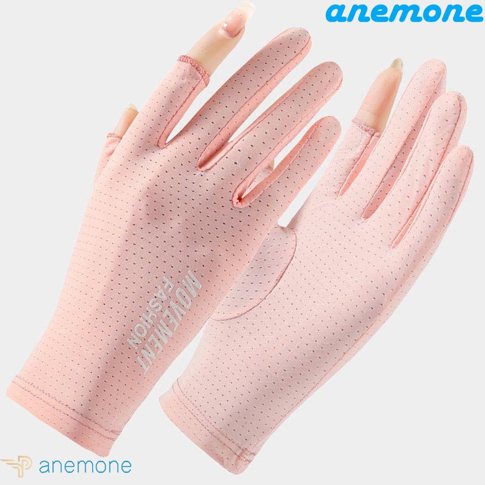 Đôi Găng Tay Lái Xe Màu Trơn Co Giãn Thoải Mái Thời Trang Mùa Hè Dành Cho Nữ