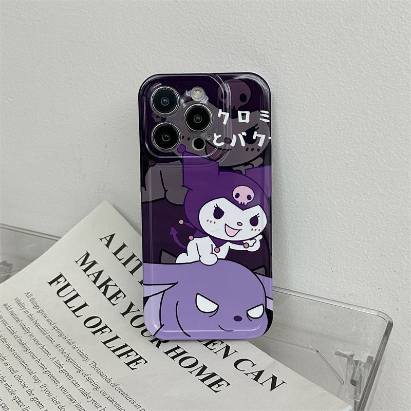 Ốp Điện Thoại Cứng Siêu Mỏng Họa Tiết Kuromi Hoạt Hình Cho Apple / 8p1114pro iPhone13 7max 3LXO
