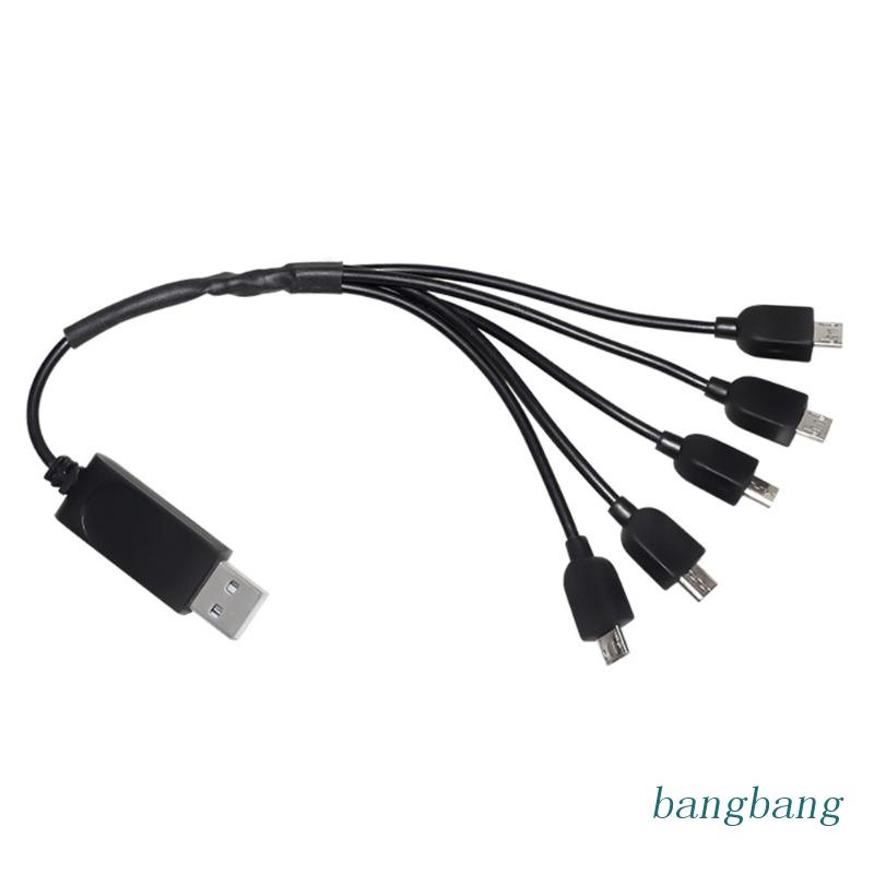 Dây Cáp Sạc Chuyển Đổi 1 Sang 5 Cổng Micro USB Cho Chuyến Bay E58 XS809 E58